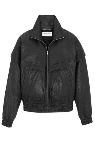 Saint Laurent Bomber Jacket in Grained Lambskin