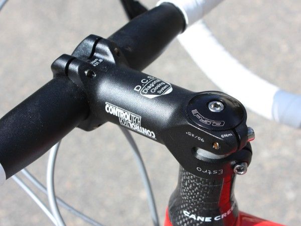 The Control Tech Estro stem uses uniquely offset steerer clamp bolts.