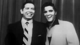 elvis with the host of texaco star theater