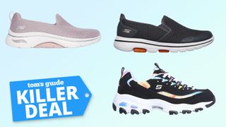 Skechers sneakers collage