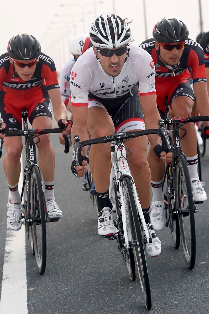 Fabian Cancellara pushes the pace.