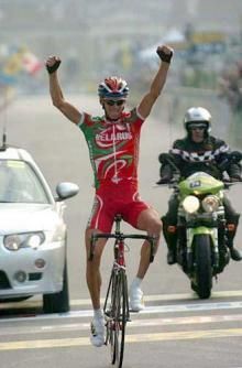Kanstantsin Siutsou (Belarus) was the winner of the Under-23 World Championship road race in Verona, 2004