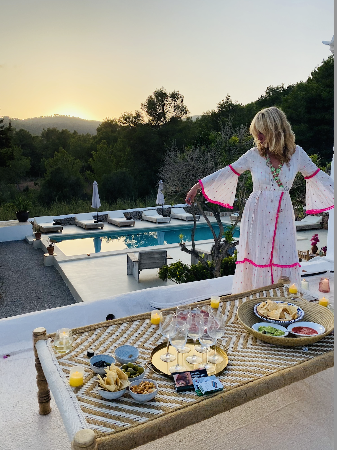Clodagh McKenna on her honeymoon in northern Ibiza.