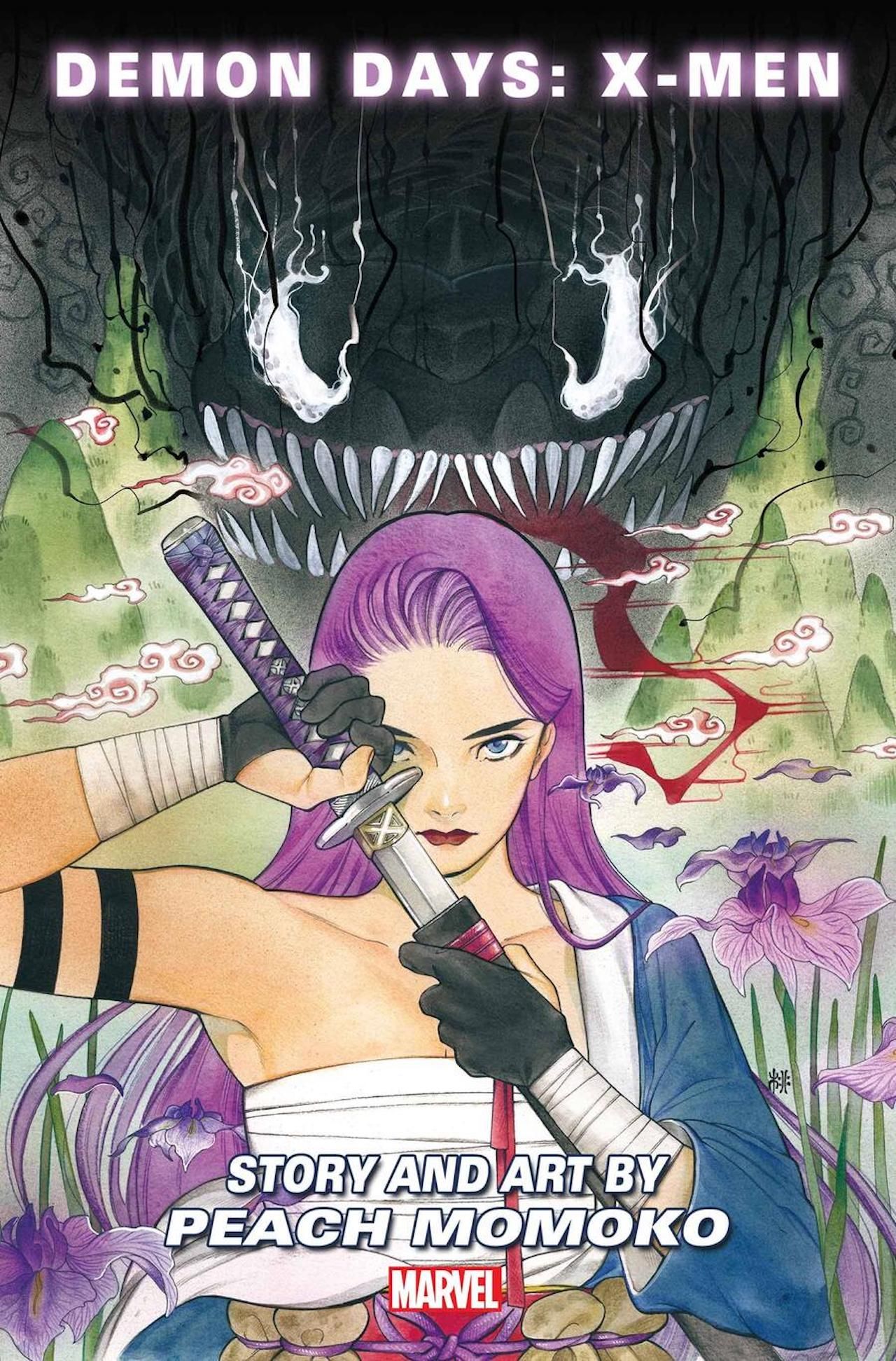 Page from Demon Days: X-Men #1 by Peach Momoko