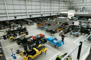 Overview of Caterham's new factory in Dartford