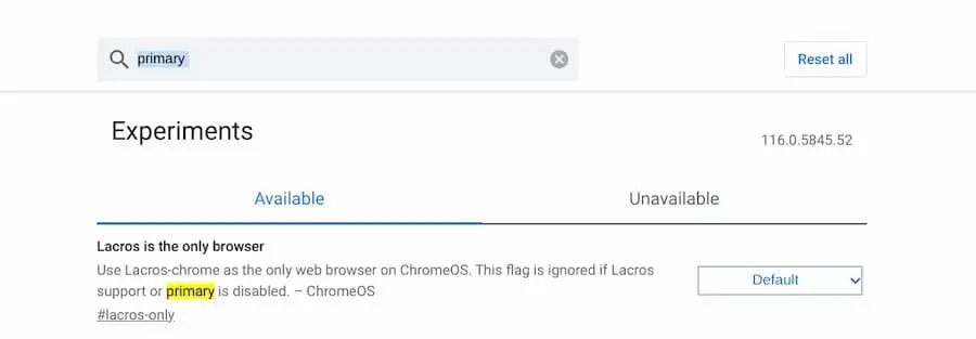 Lacros browser spotted on ChromeOS 116