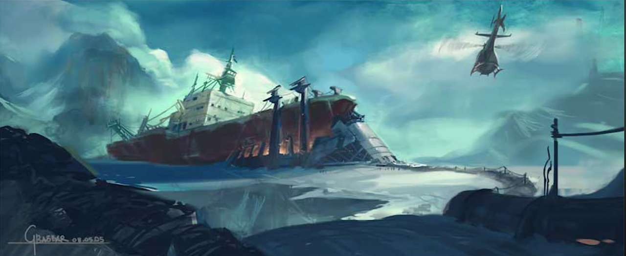 Game concept art for Half-Life 2 Episode 3