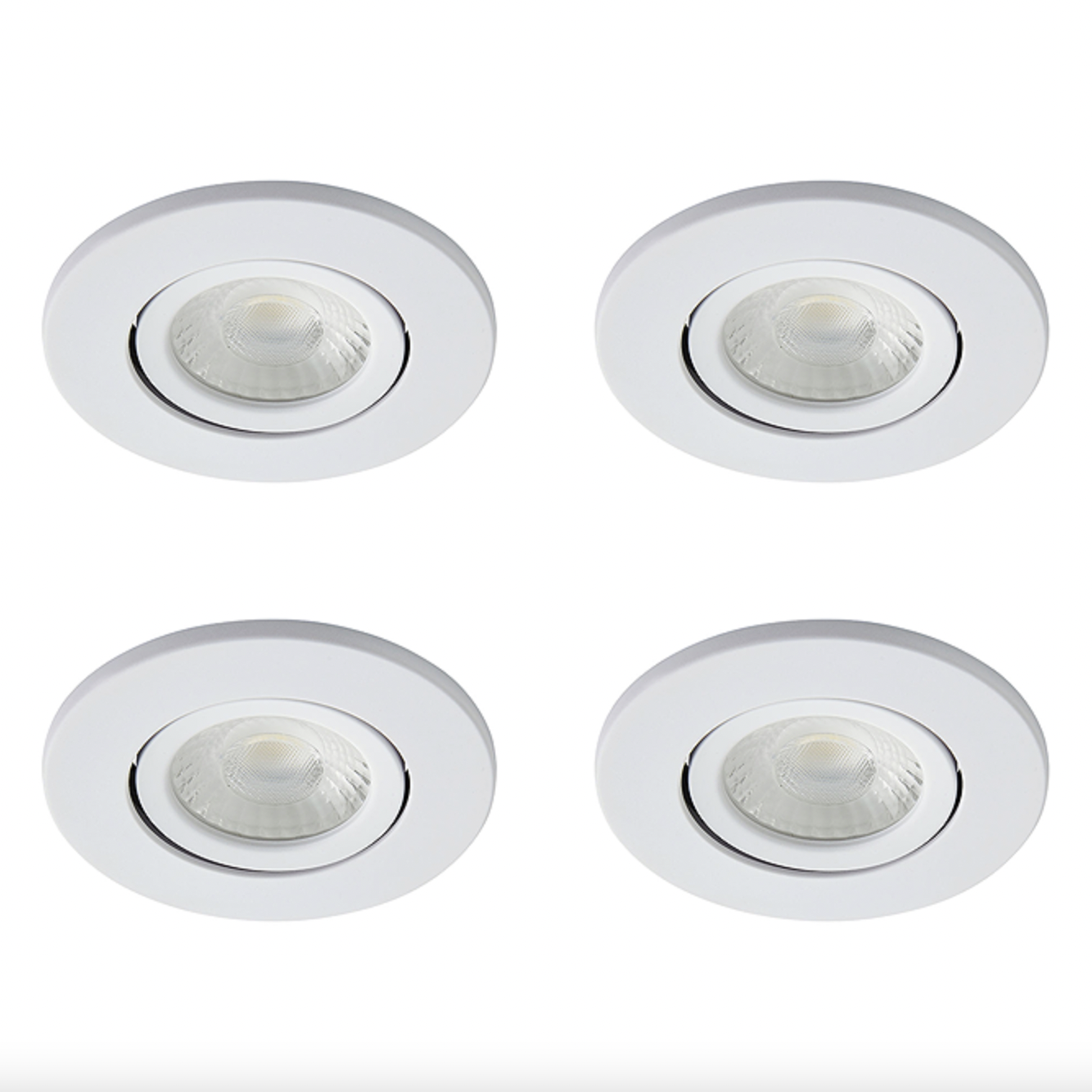 4 white recessed ceiling lights