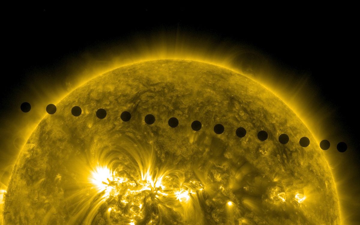 SDO's Ultrahigh Definition View of 2012 Venus Transit Path Sequence