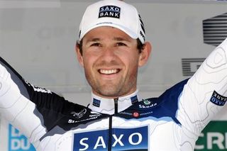 Alex Rasmussen (Saxo Bank) won the first stage of the 4 Days of Dunkirk.