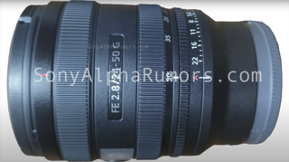 Leaked image of sony 24-50mm lens