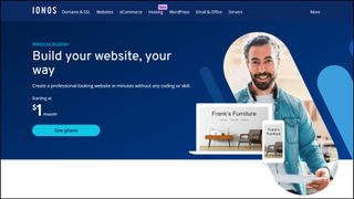 IONOS website builder service homepage