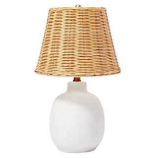 Ceramic Table Lamp with Rattan Shade by Studio McGee at Target