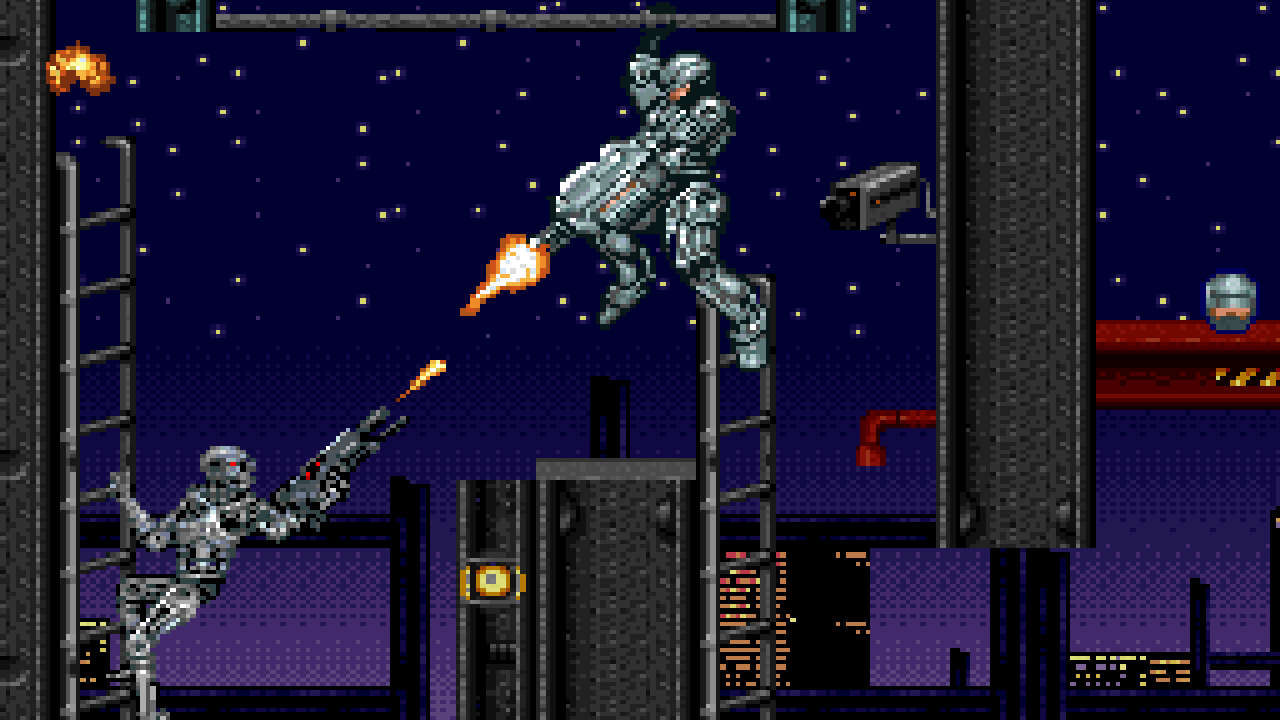 Screenshot from the 1993 video game &quot;RoboCop vs. The Terminator&quot;