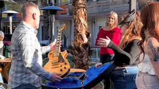 Guitarist reunited with his Gibson Les Paul