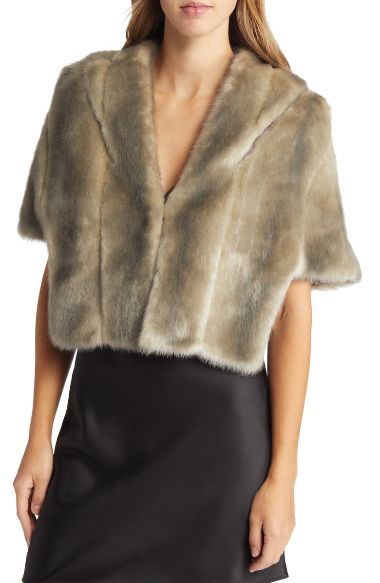 Faux Fur Capelet