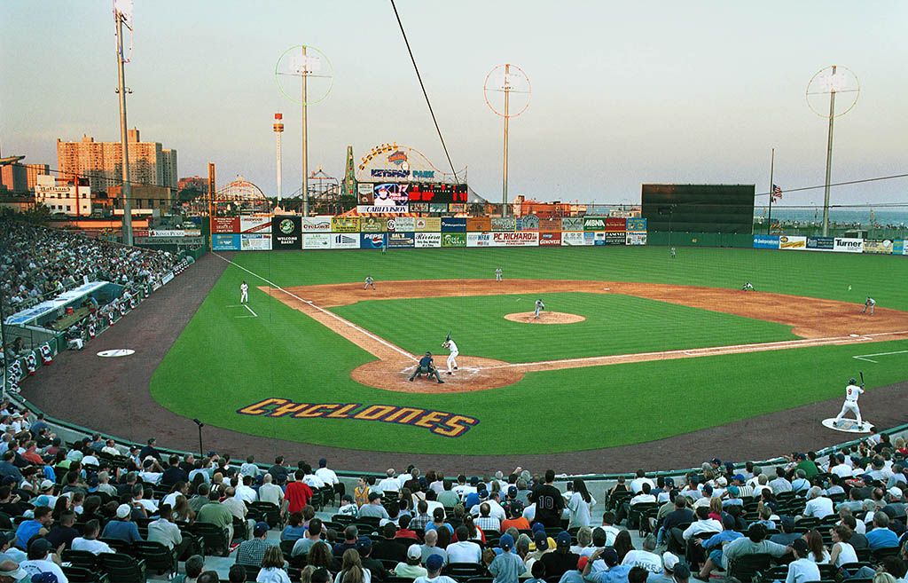 Minor League baseball stadium. 