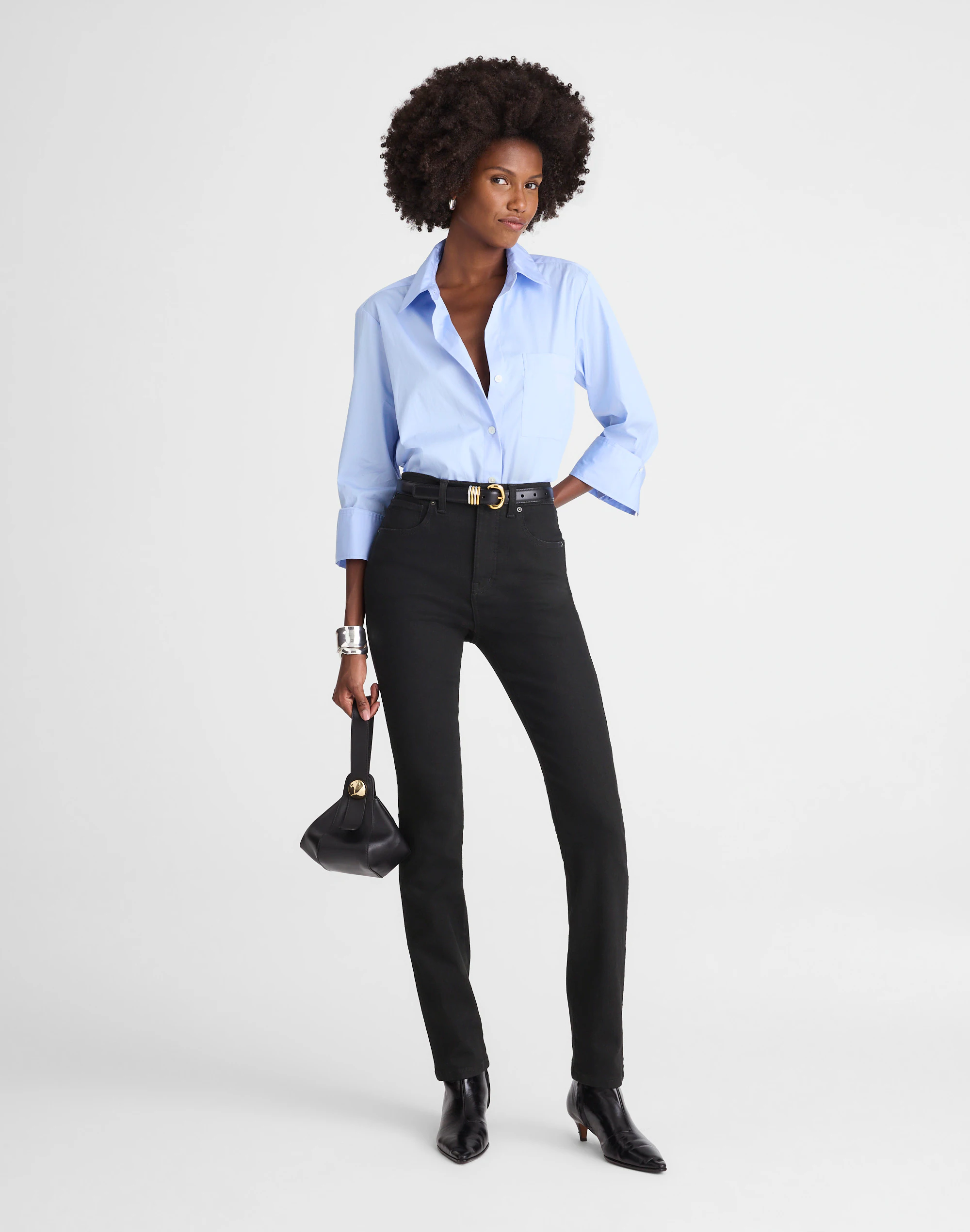 The Pencil Jean in Super Stretch Denim