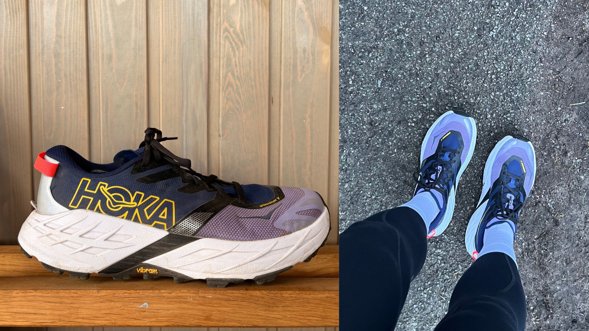 Grace Walsh wearing the Hoka Speedgoat 7 trail running shoes