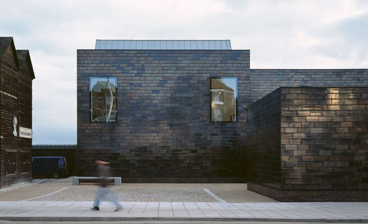 The new Jerwood Gallery is located on The Stade, the sea-front strip of Hastings&#039; old town