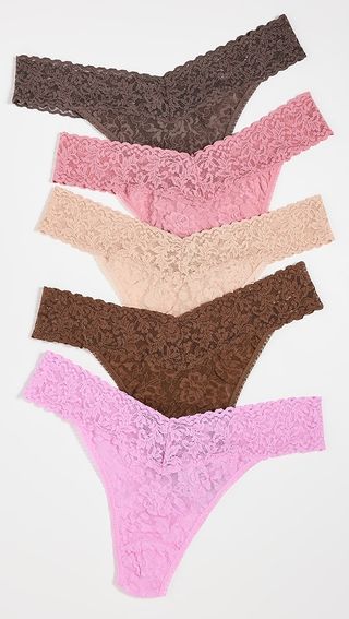 Hanky Panky Signature Lace Original Rise Thong 5 Pack