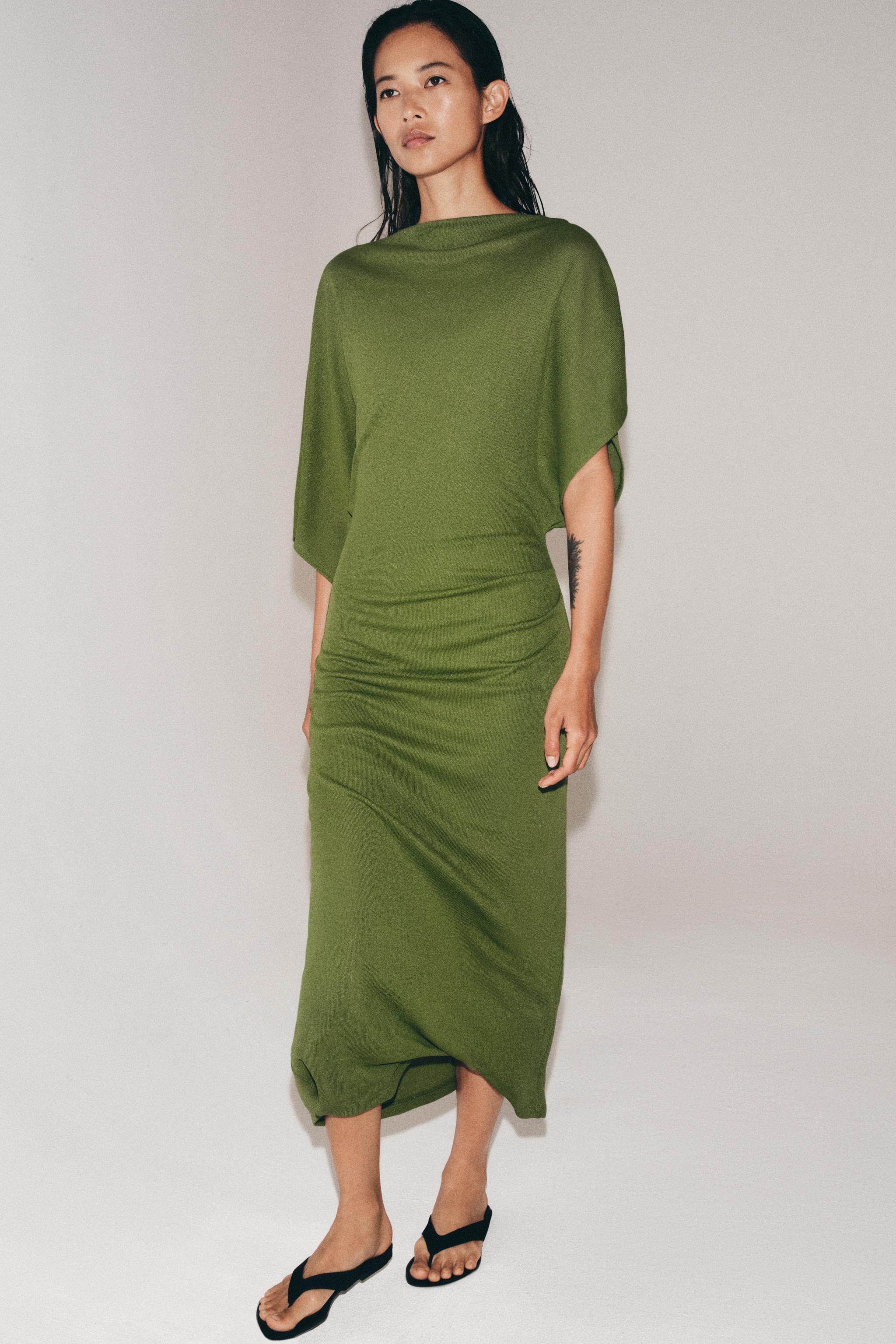 ZARA Draped Long Dress