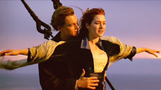 Leonardo DiCaprio and Kate Winslet in Titanic