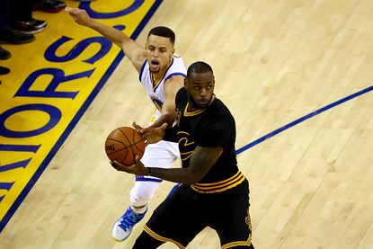 Cleveland's LeBron James and Steph Curry of the Warriors.