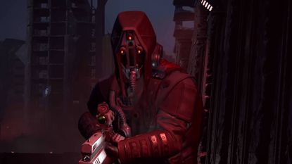 Helldivers 2 Killzone Legendary Warbond helldiver in Helghast sniper armour