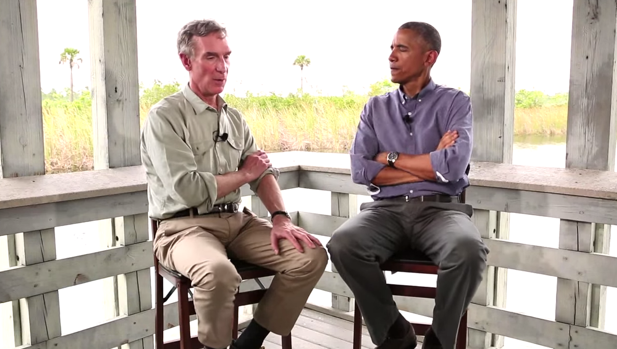 President Obama and Bill Nye