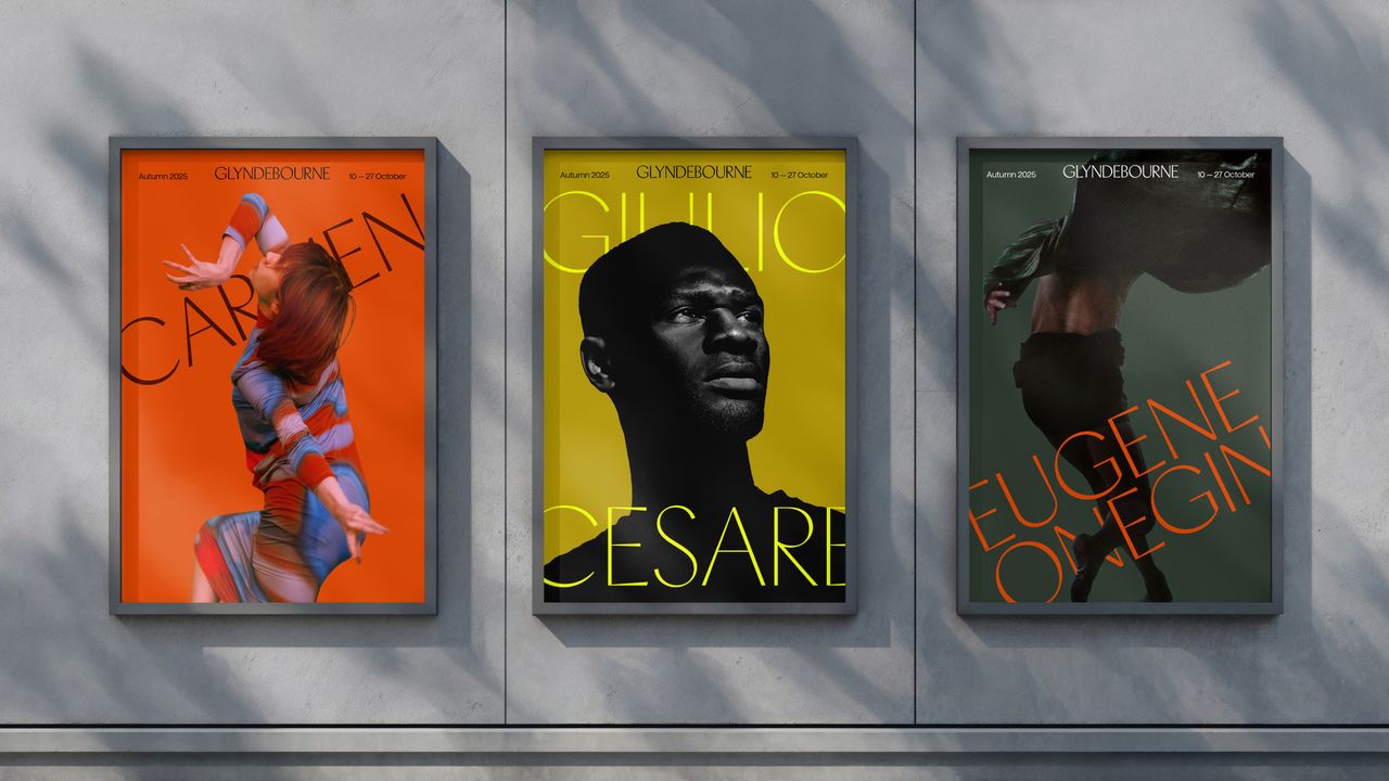 Pentagram identity for Glyndebourne opera house - posters