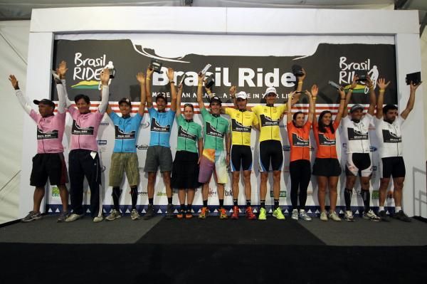 The Brasil Ride race leaders after stage 5