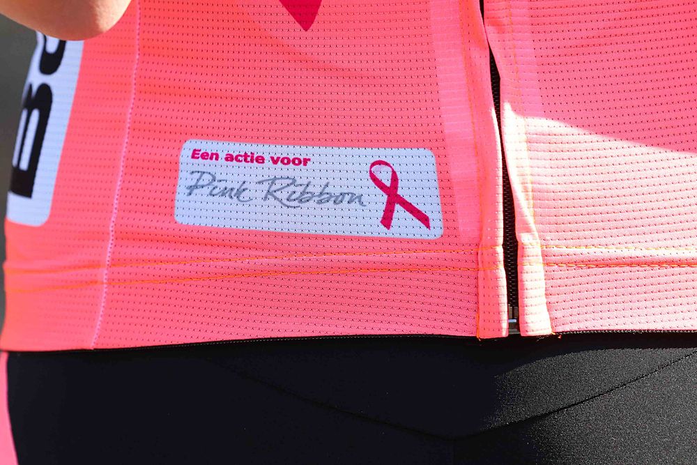 Boels Dolmans support breast cancer research with new pink kit at Amstel Gold