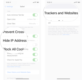 How To Hide IP Address In iOS 15: Tap Hide IP Address and then tap Trackers and Websites