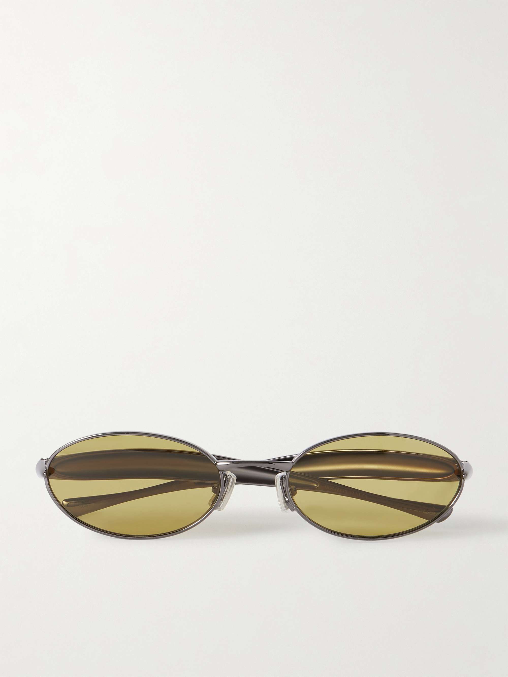 Sardine Oval-Frame Gunmetal-Tone Sunglasses