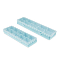 Teal/Pink 10 Compartment Case 2 Pack:&nbsp;currently £2.49, Aldi