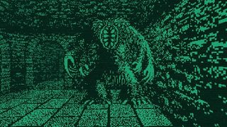 A Lovecraftian monster in a dungeon in Cyclopean: The Great Abyss.