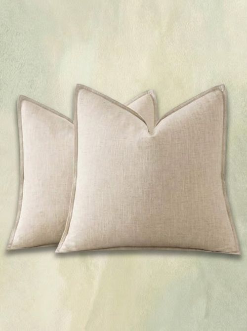 Decorative Linen Pillow Covers 20x20