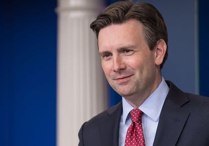 Josh Earnest has his own thoughts about Trump visiting Mexico. 