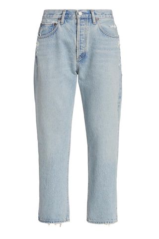 Agolde Parker Distressed Straight-Leg Jeans