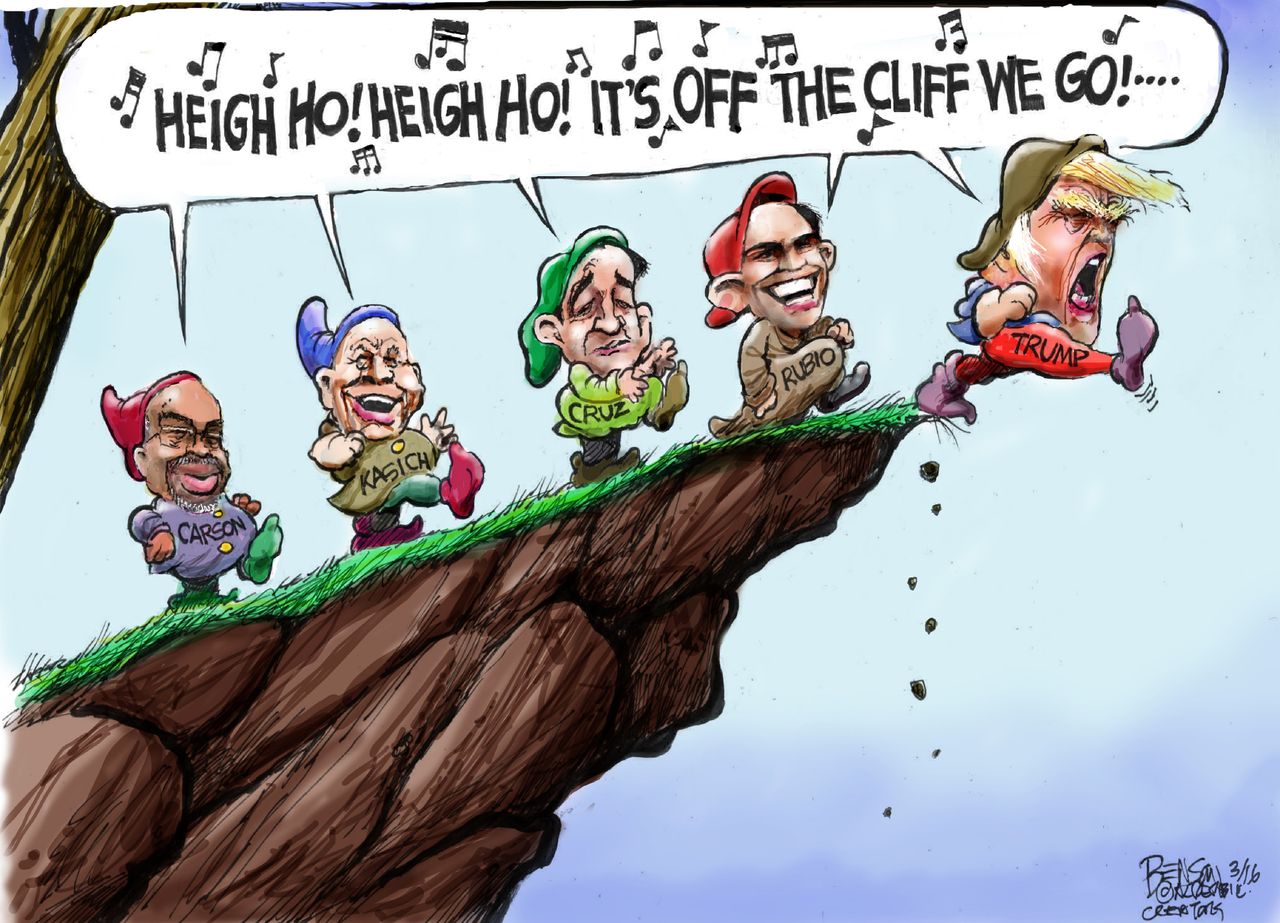 Political Cartoon U.S. GOP Primary