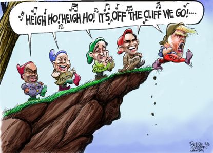Political Cartoon U.S. GOP Primary