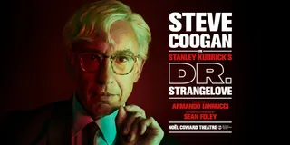 Promotional poster of Steve Coogan in Dr Strangelove