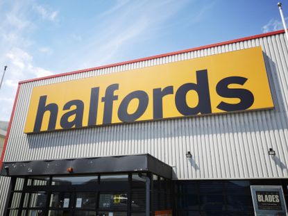 Halfords shop front