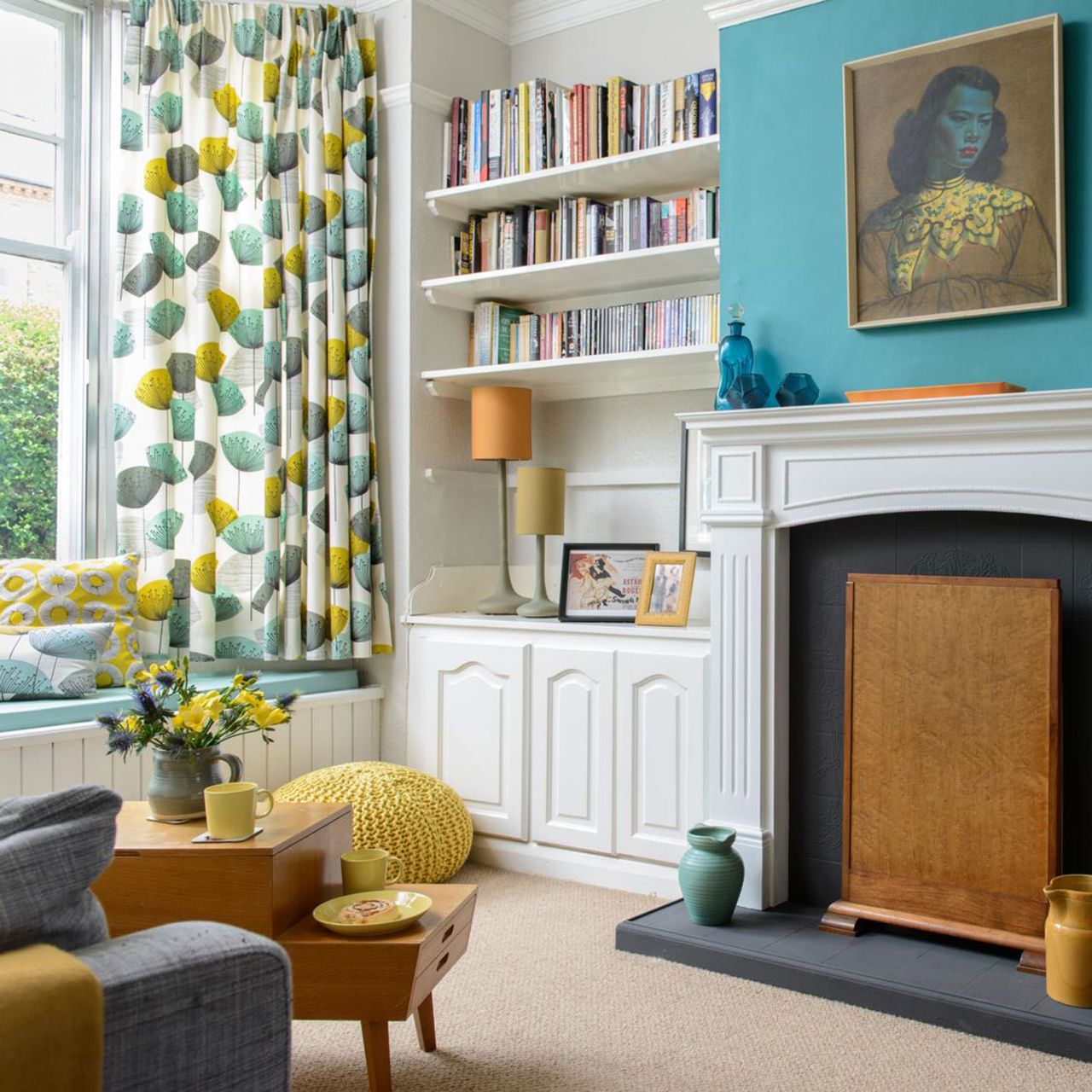 Teal and grey living room ideas – work this winning combo | Ideal Home