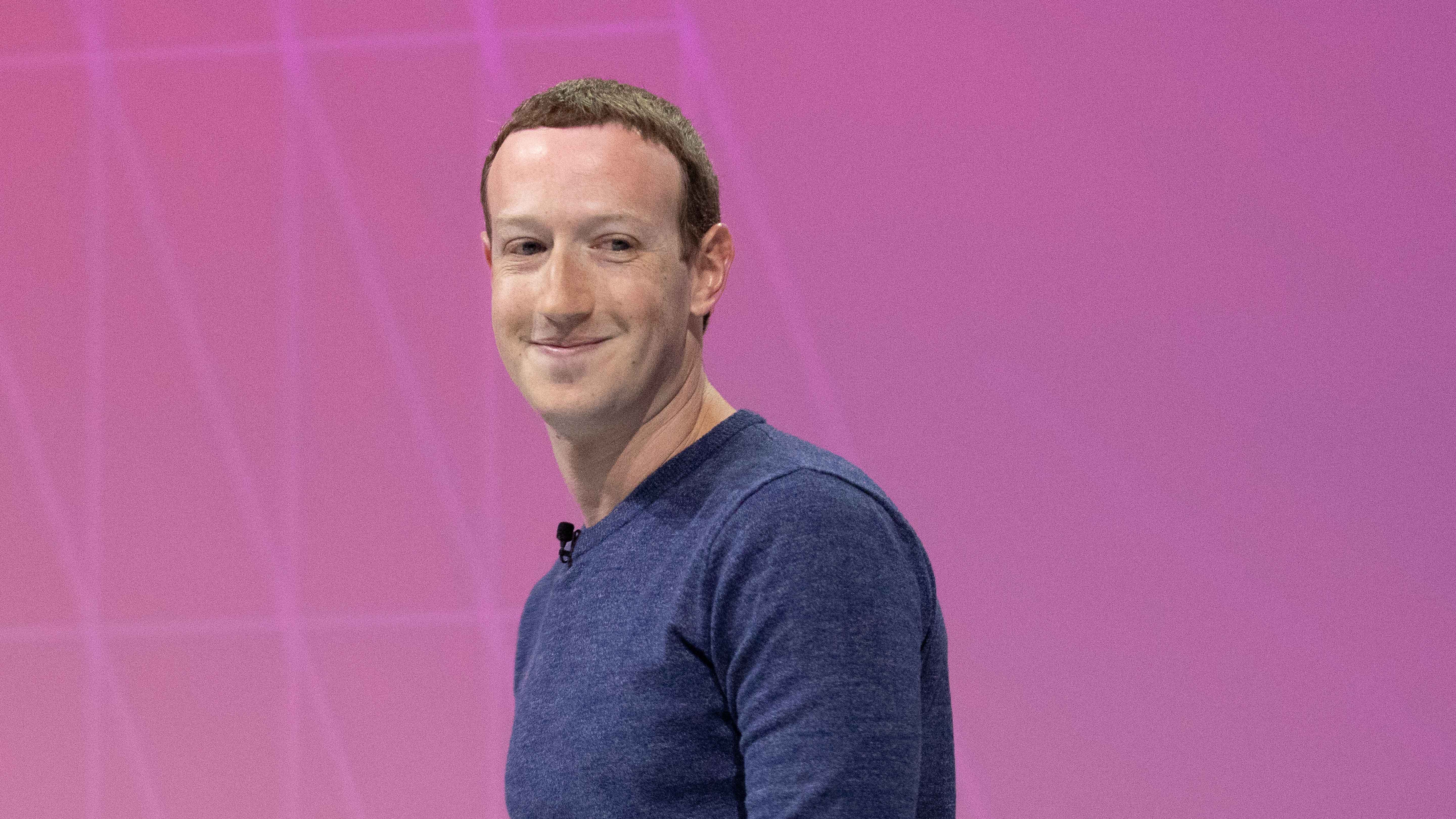 PARIS, FRANCE - MAY 24: Mark Zuckerberg, chief executive officer and founder of Facebook Inc. attends the Viva Tech start-up and technology gathering at Parc des Expositions Porte de Versailles on May 24, 2018 in Paris, France. The VivaTech exhibition in Paris brings together nearly 1800 start ups alongside the largest international groups. (Photo by Christophe Morin/IP3/Getty Images)