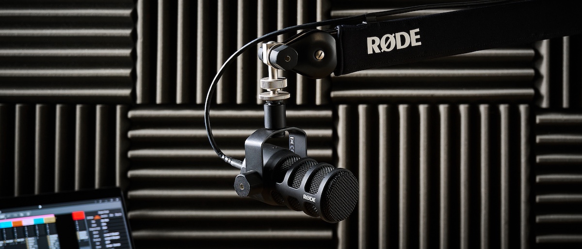 Rode PodMic USB in a studio setting