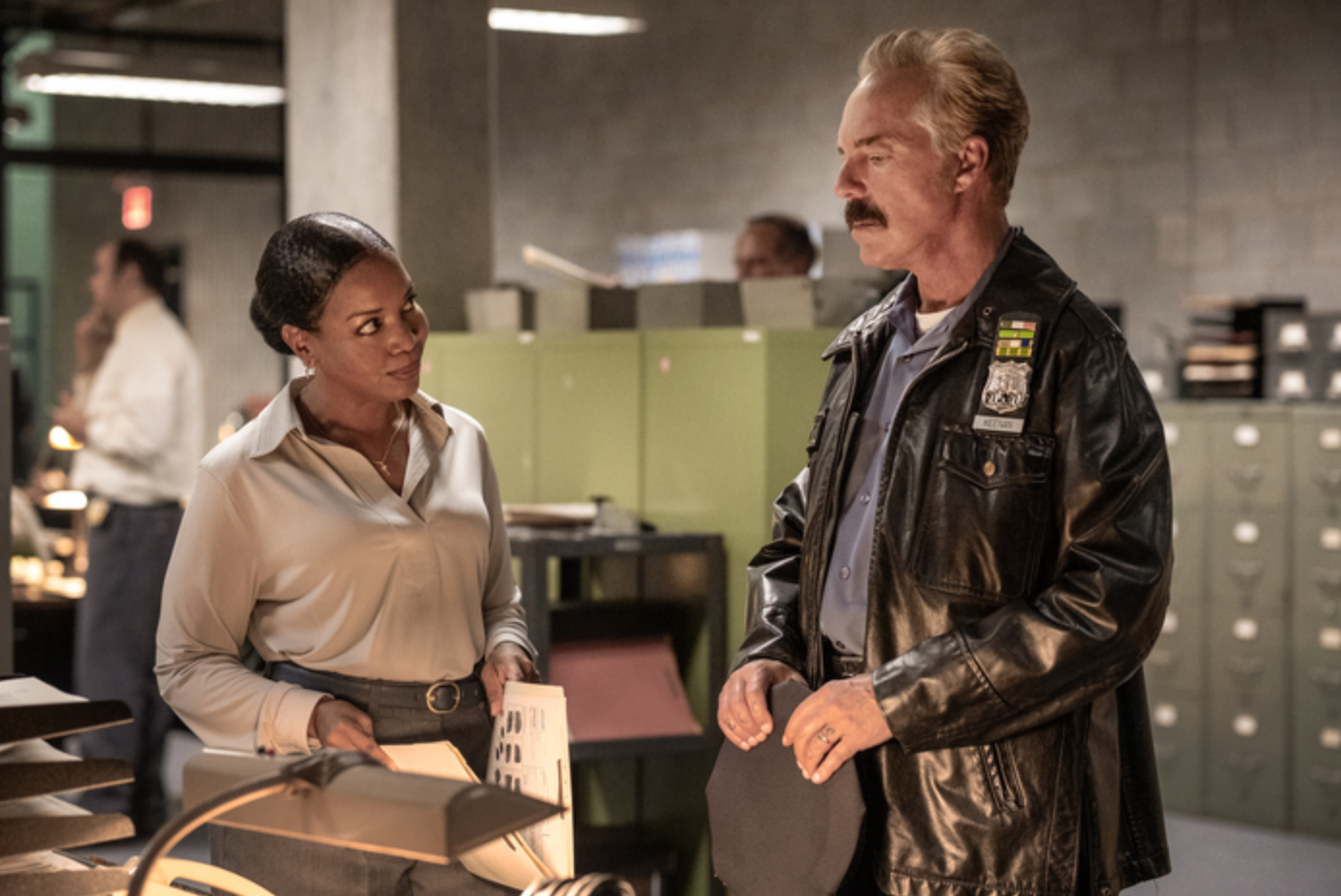 Jessica Frances Dukes as Agent Birdie Polk, Titus Welliver as Officer Glenn Keenan