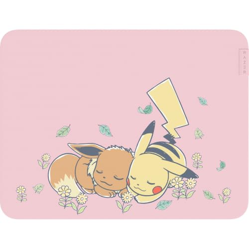 Razer Gigantus V2 Medium Pok&amp;eacute;mon Pikachu &amp;amp; Eevee - Soft Gaming Mouse Mat for Speed and Control - Microfibre Surface - Thick Rubber Foam - Non-Slip - 360 X 275 X 3 Mm