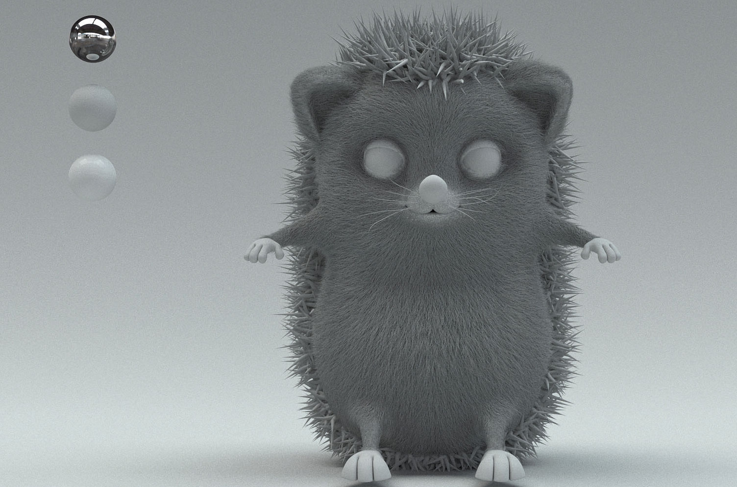 Spikes are just like fur, only 10 times bigger